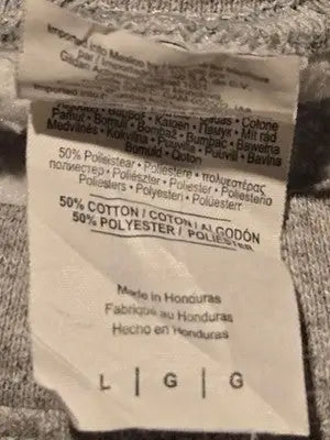 Gildan Sweatshirt Mens L Gray USA Washington DC Embroidered Crewneck Pullover - Apparel