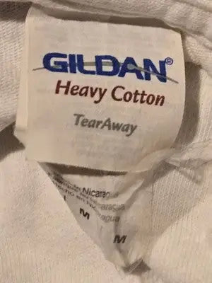 Gildan T-Shirt Mens M White SLINGSHOT Orlando Graphic I Survived Theme Park Tee - Apparel