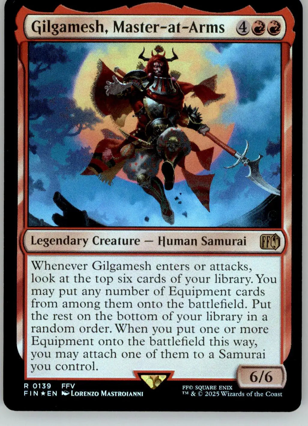 Gilgamesh Master-at-Arms - FINAL FANTASY - 139 - Foil NM Magic: The Gathering