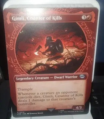 Gimli Counter of Kills Showcase Reg UC LTR 0312 - MTG Magic The Gathering - Magic Card Single