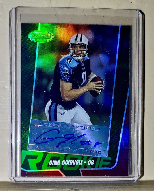 Gino Guidugi 2005 Topps Bowman’s Best Autographed #143 NFL Card Titans - Football Card Single