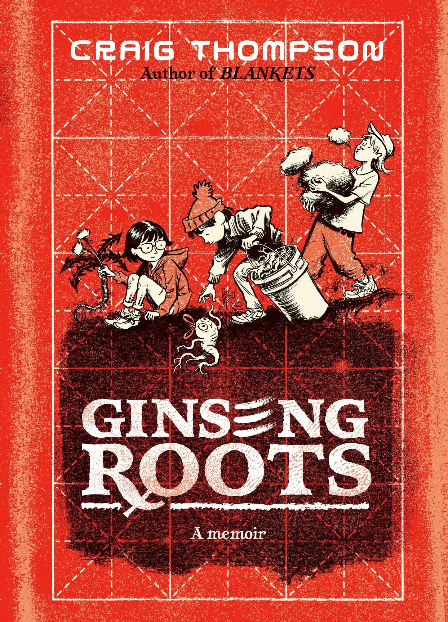 Ginseng Roots HC graphic novel by Craig Thompson depicting rural Wisconsin landscapes