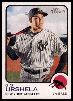 Gio Urshela 2022 Topps Heritage #284 New York Yankees - Baseball Card Single