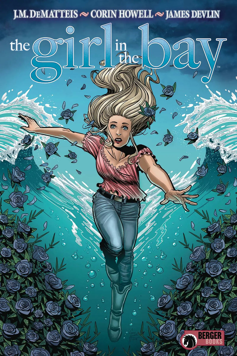 Young woman with blonde hair underwater, enhancing the beauty of Girl in the Bay TP Used trading cards