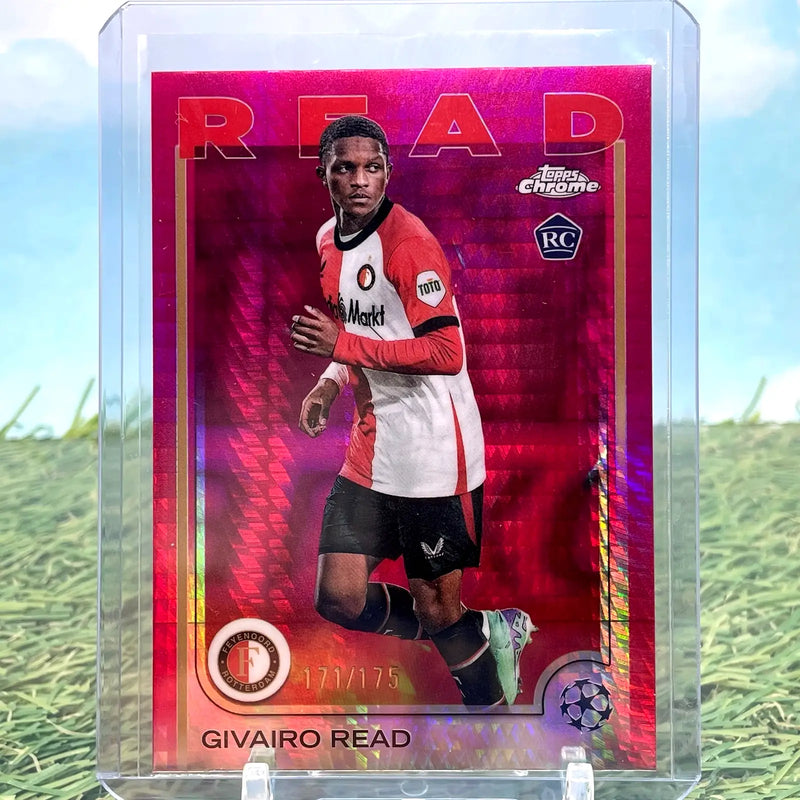 GIVAIRO READ 2024-35 Topps Chrome UEFA 138 PINK REFRACTOR /175 (RC) - Soccer Card Single