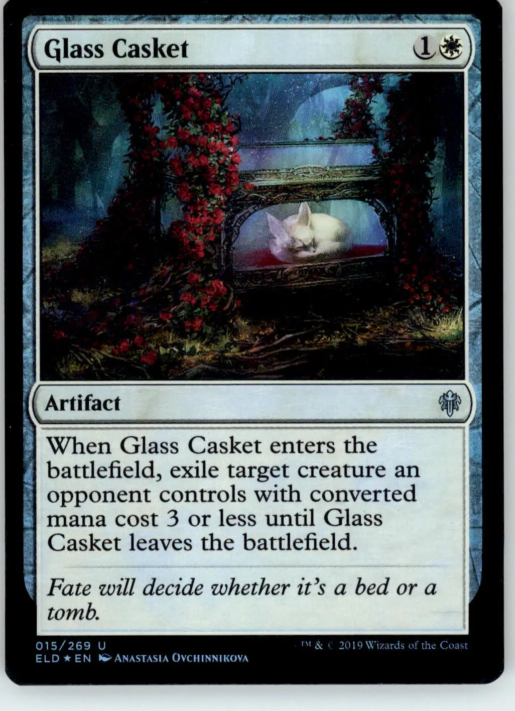 Glass Casket - Throne of Eldraine - 15 - Foil LP Magic: The Gathering