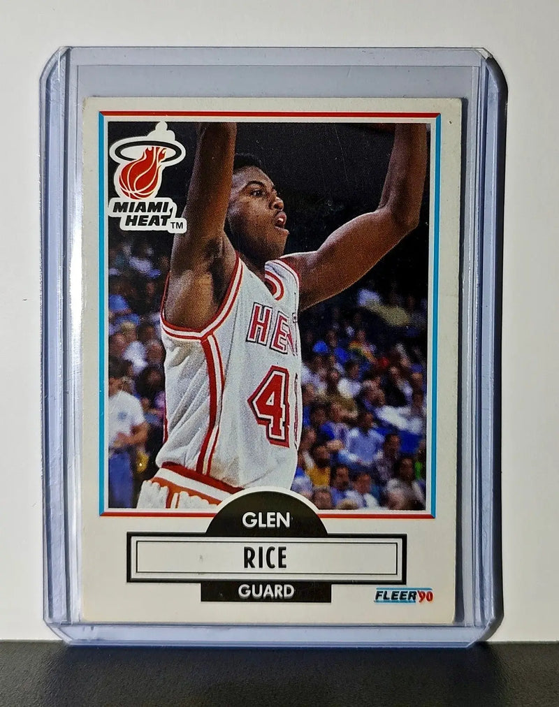 Glen Rice 1990 Fleer NBA #101 Card Miami Heat - Basketball Card Single