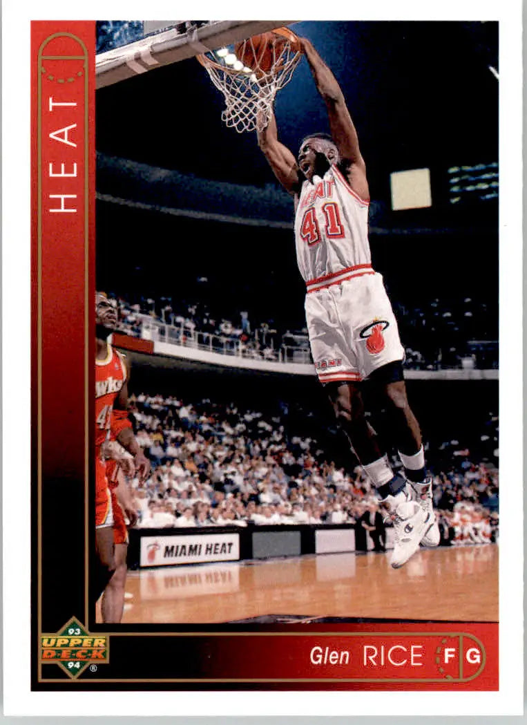 Glen Rice - 1993-94 Upper Deck - #154 - Basketball - Basketball Card Single