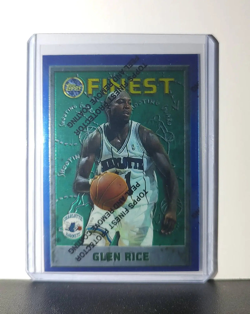 Glen Rice 1995-96 Topps Finest NBA #189 Card Charlotte Hornets