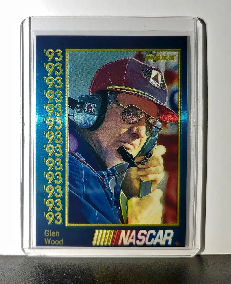 Glen Wood 1993 Maxx Premier Plus Racing #102 NASCAR Card Wood Brothers Racing