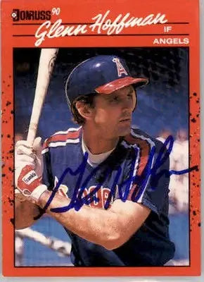 Glenn Hoffman - 1990 Donruss - #407 - AUTO Baseball - Baseball Card Single