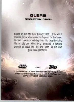 Glerb - 2025 Topps Chrome Sapphire Edition Star Wars - #121 - Non_sport - Non-Sports Card Single