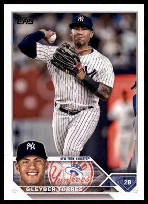 Gleyber Torres 2023 Topps #299 New York Yankees - Baseball Card Single
