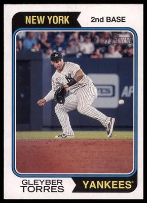 Gleyber Torres 2023 Topps Heritage #282 New York Yankees - Baseball Card Single