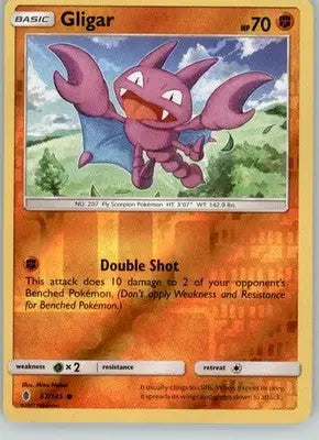 Gligar - Guardians Rising - 67/145 - Reverse Holo LP Pokemon - Pokémon Card Single