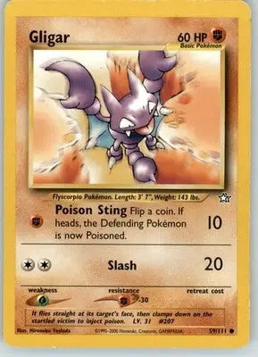 Gligar - Neo Genesis - HP - 059/111 - Pokémon Card Single