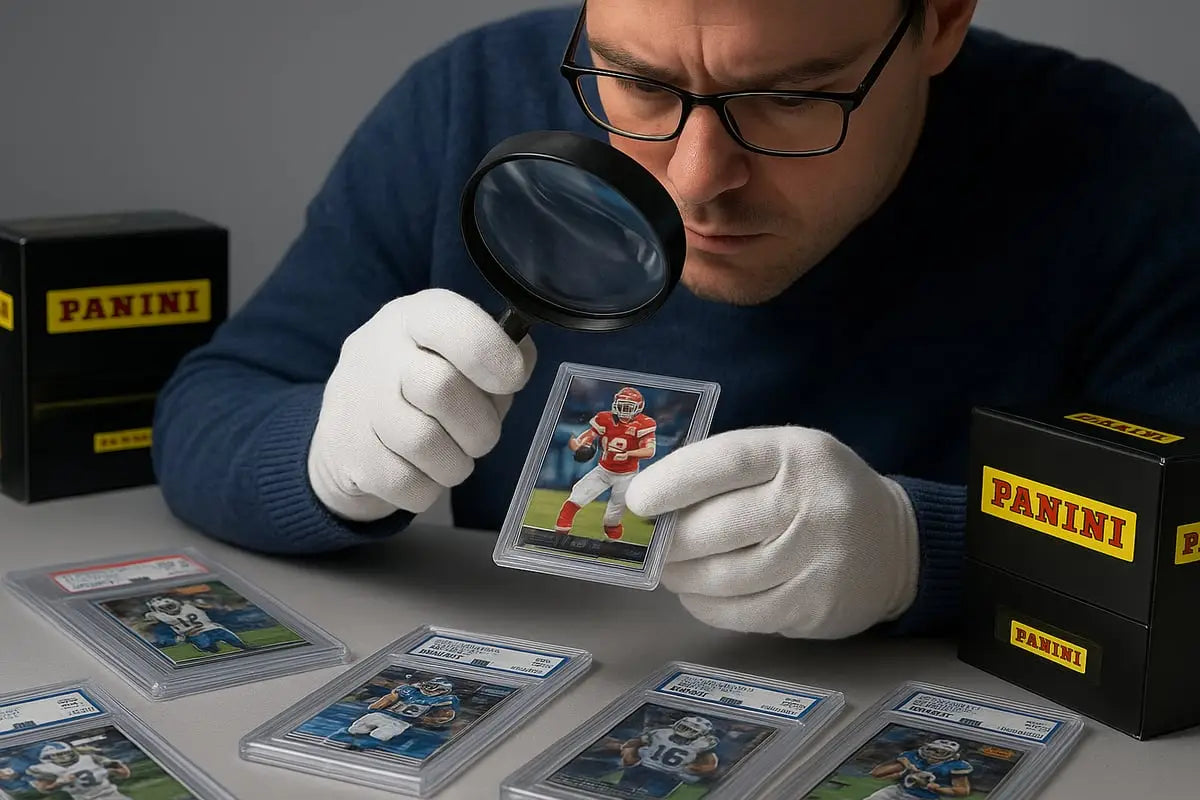 Glossy protective case for vibrant Panini cards in shop Panini guide