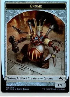 Gnome Token - Unstable - 20 - Foil NM Magic: The Gathering - Magic Card Single