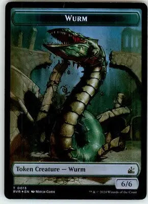 Goblin (0008) // Wurm Double-Sided Token - Ravnica Remastered - 8 // 13 - Foil N - Magic Card Single