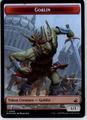 Goblin (0008) // Wurm Double-Sided Token - Ravnica Remastered - 8 // 13 - Foil N - Magic Card Single