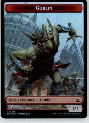 Goblin (8) // Goblin (9) Token - Ravnica Remastered - 8 // 9 - Foil NM Magic - Magic Card Single