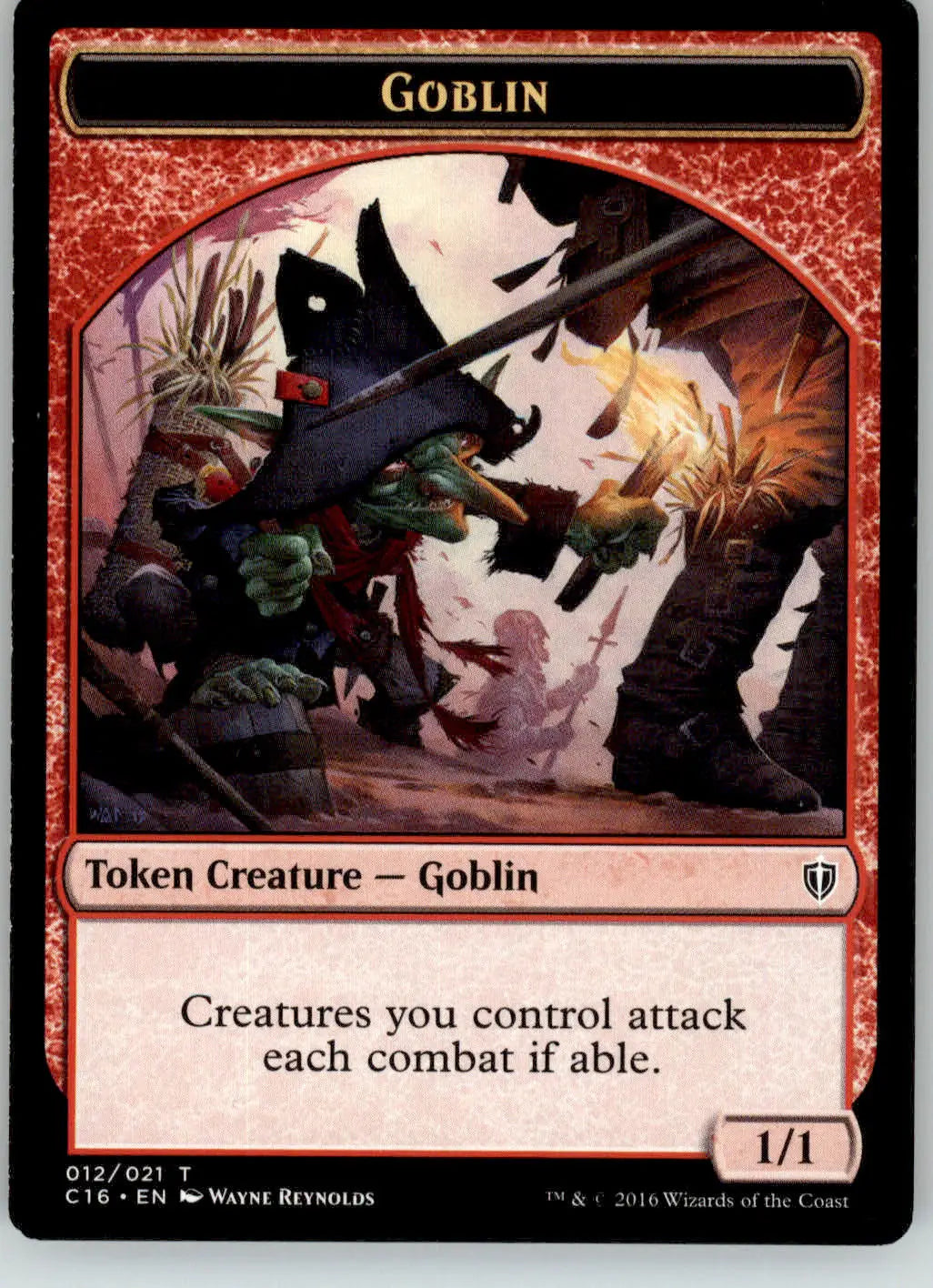 Goblin // Zombie Token - Commander 2016 - 12 // 11 - NM Magic: The Gathering - Magic Card Single