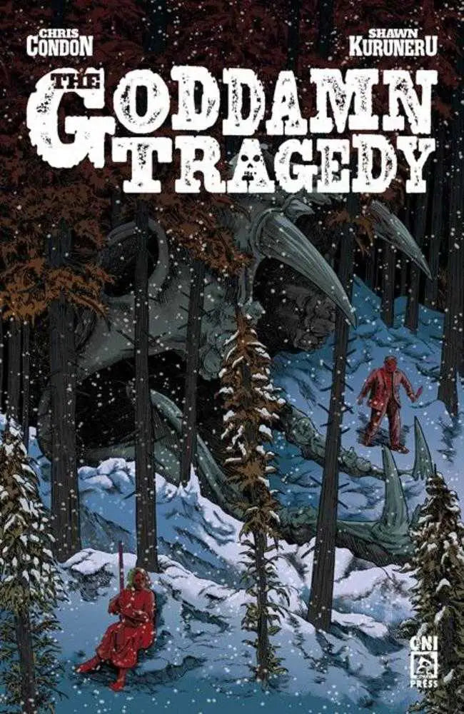 Comic book cover for Goddamn Tragedy #1 Cover D Jenna Cha Variant showcasing detailed artwork