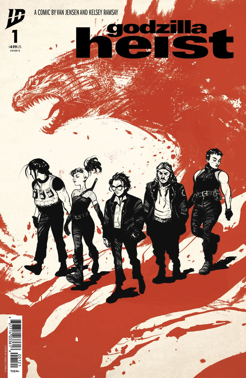 Godzilla Heist comic book with Tunica Movie Poster Variant, perfect opportunity for collectors