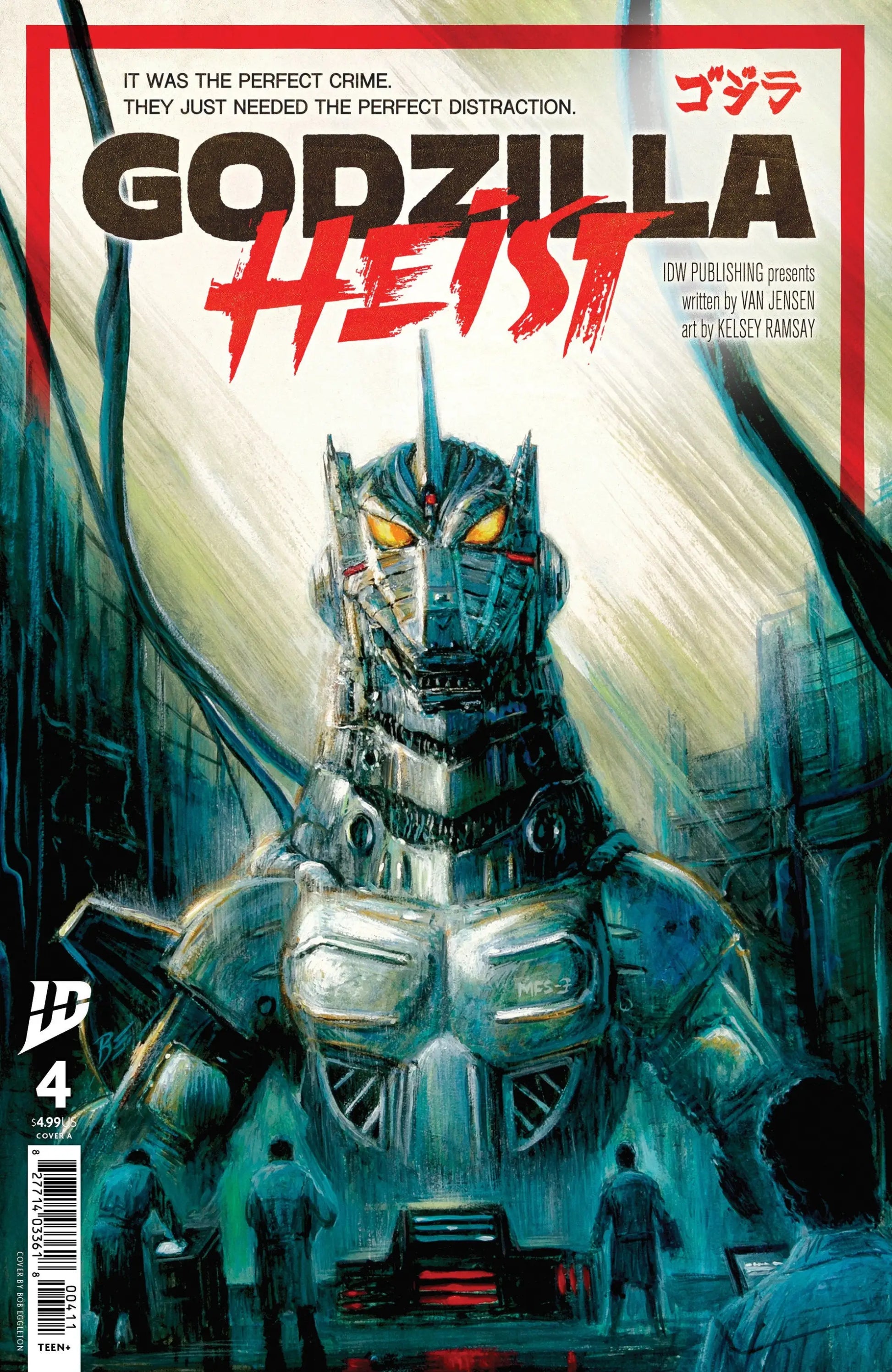 Godzilla: Heist #4 Cover A (Eggleton) - Back Issues