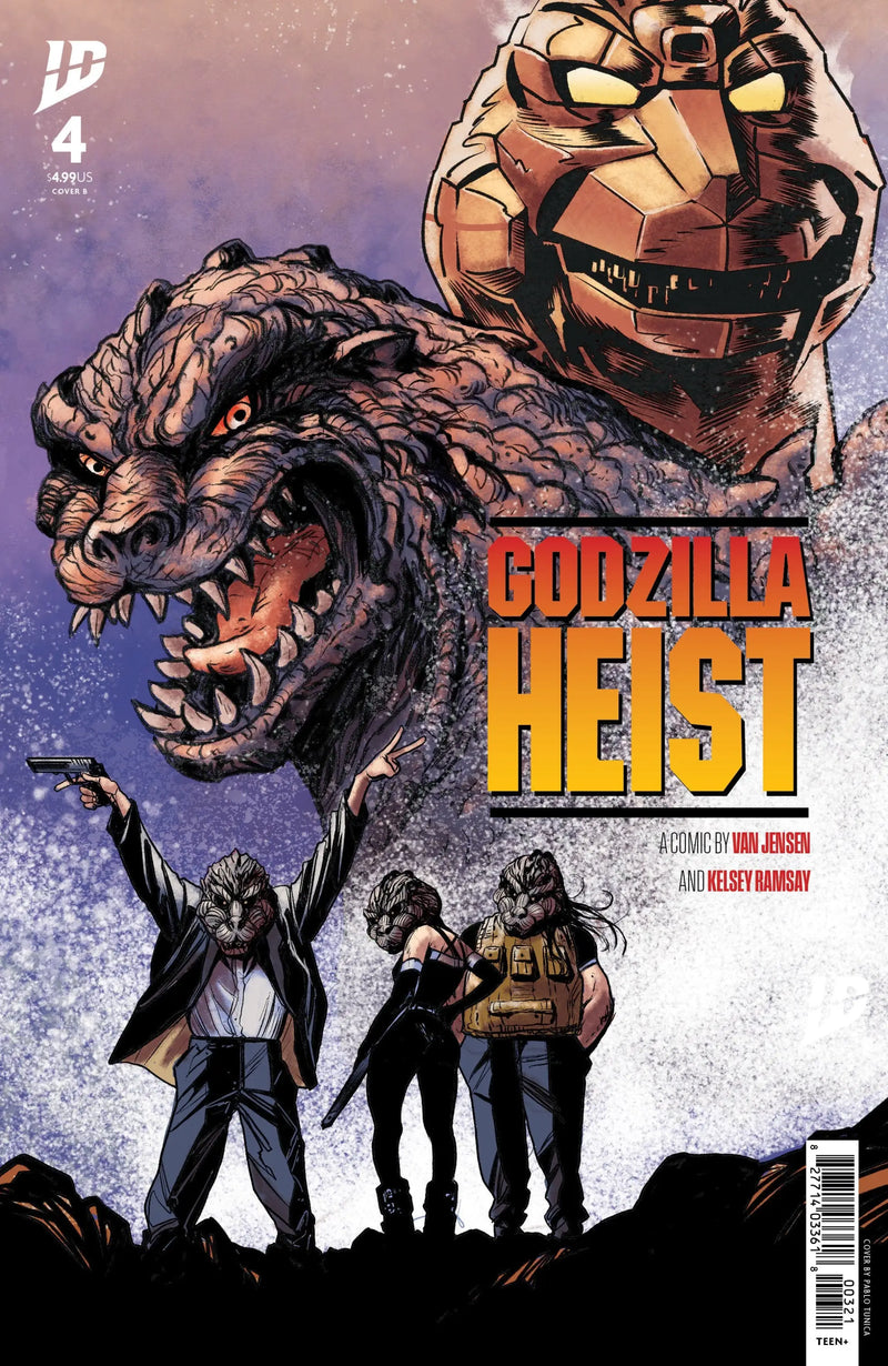 Comic book cover of Godzilla Heist Variant B Tunica Movie Poster in excellent condition