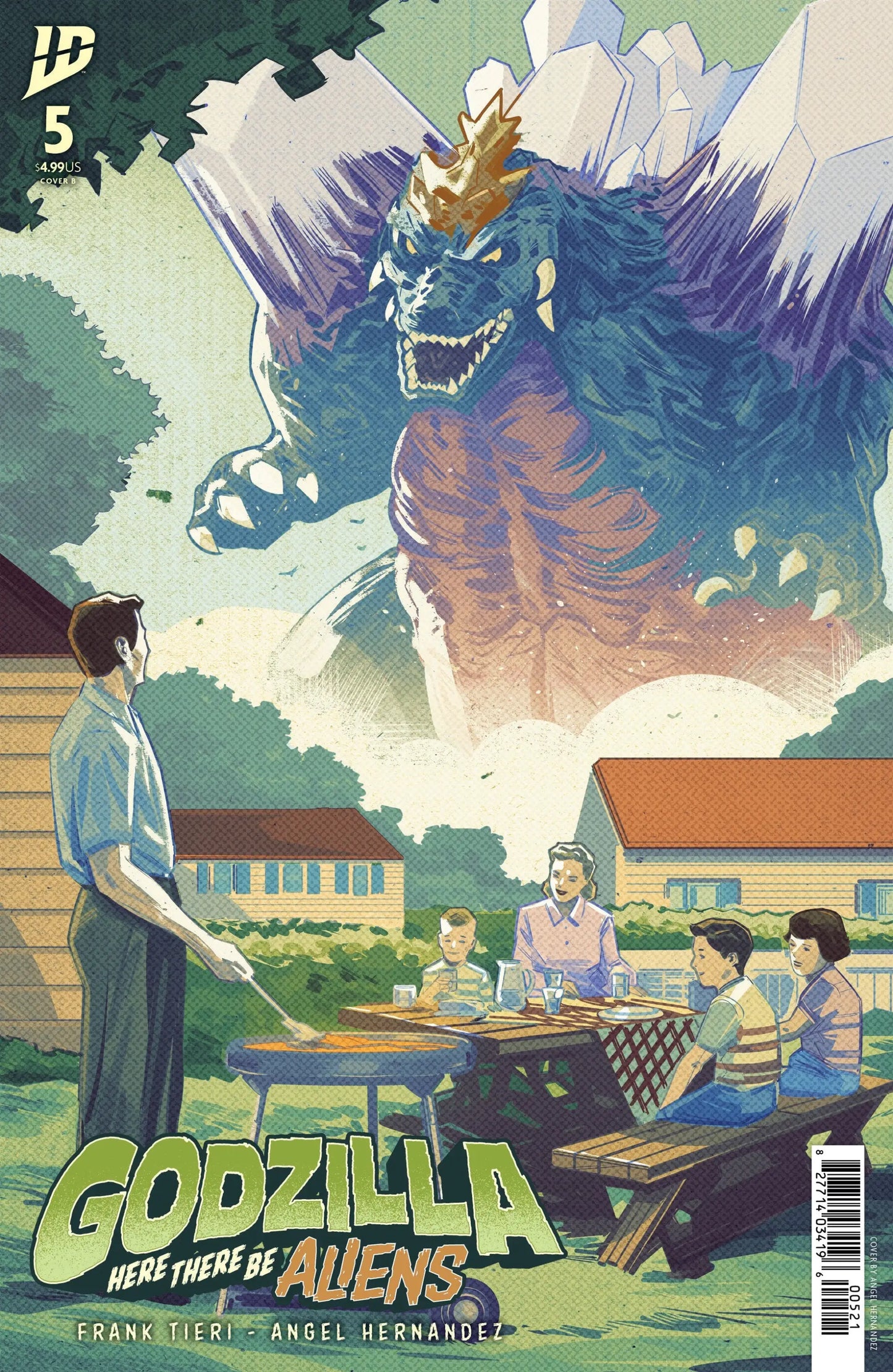 Godzilla: Here There Be Aliens #5 Variant B (Hernandez) - Comic Book