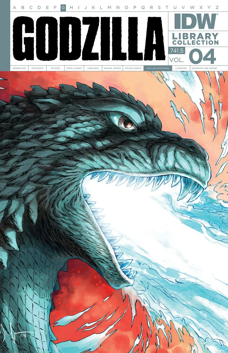 Godzilla comic book cover from the Godzilla Library Collection Volume 4