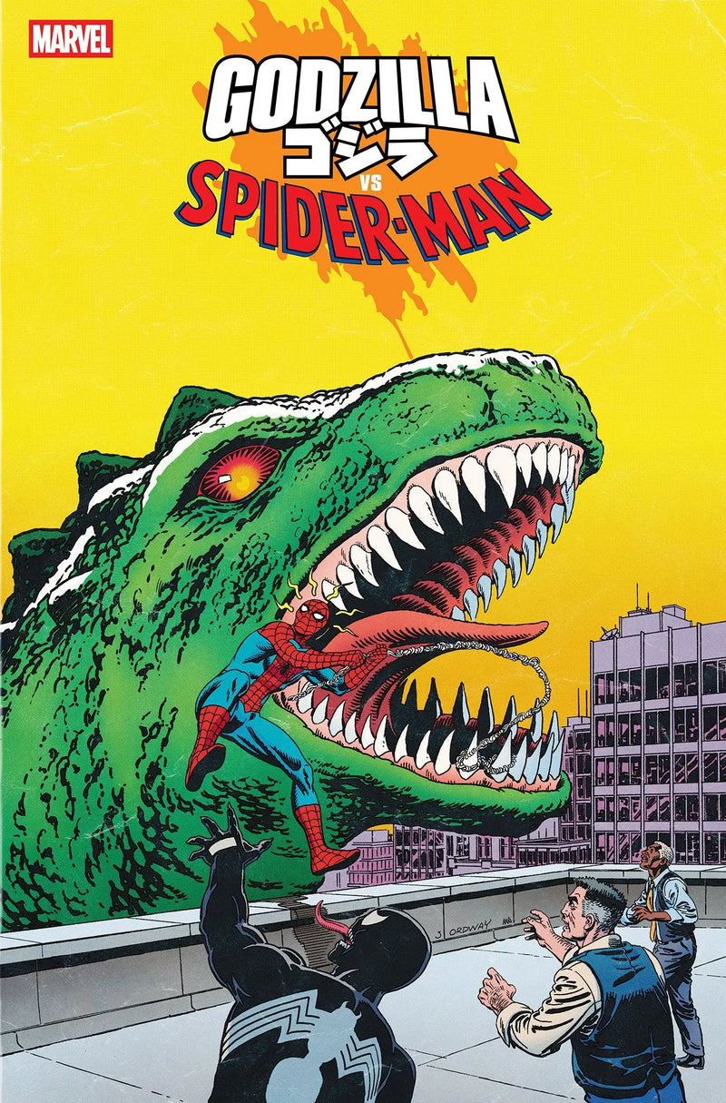 Comic book cover of Godzilla vs. Spider-Man #1 Monsters Homage Variant featuring King of the Monsters