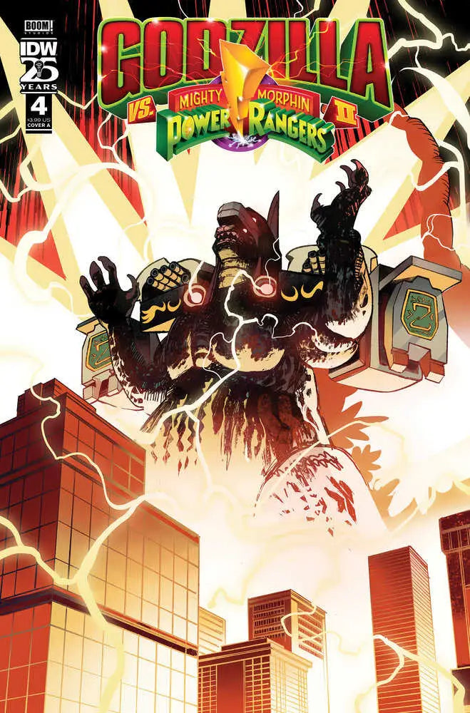Godzilla vs. The Mighty Morphin Power Rangers II #4 Cover A (Rivas) - Comic Book