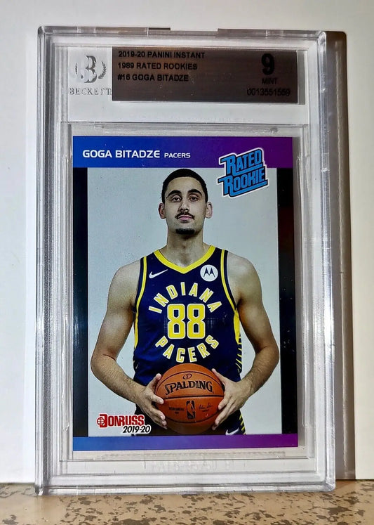 Goga Bitadze 2019-20 Panini NBA #16 1989 Rated Rookies 1/3431 BGS 9 Mint Pacers - Basketball Card Single
