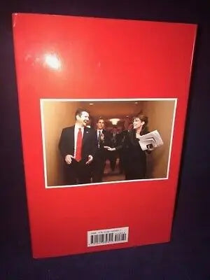 Red book featuring Sarah Palin, autographed edition on American life and politics