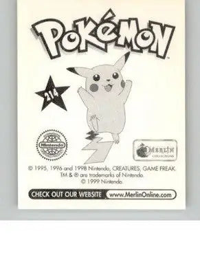 Golbat - 1999 Merlin Pokemon Stickers - #214 - Non_sport - Non-Sports Card Single