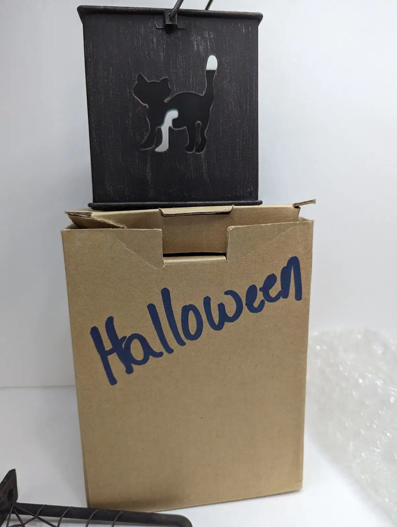 Gold Canyon Halloween Peek-a-boo Hanging Lantern and Holder NIB - Other
