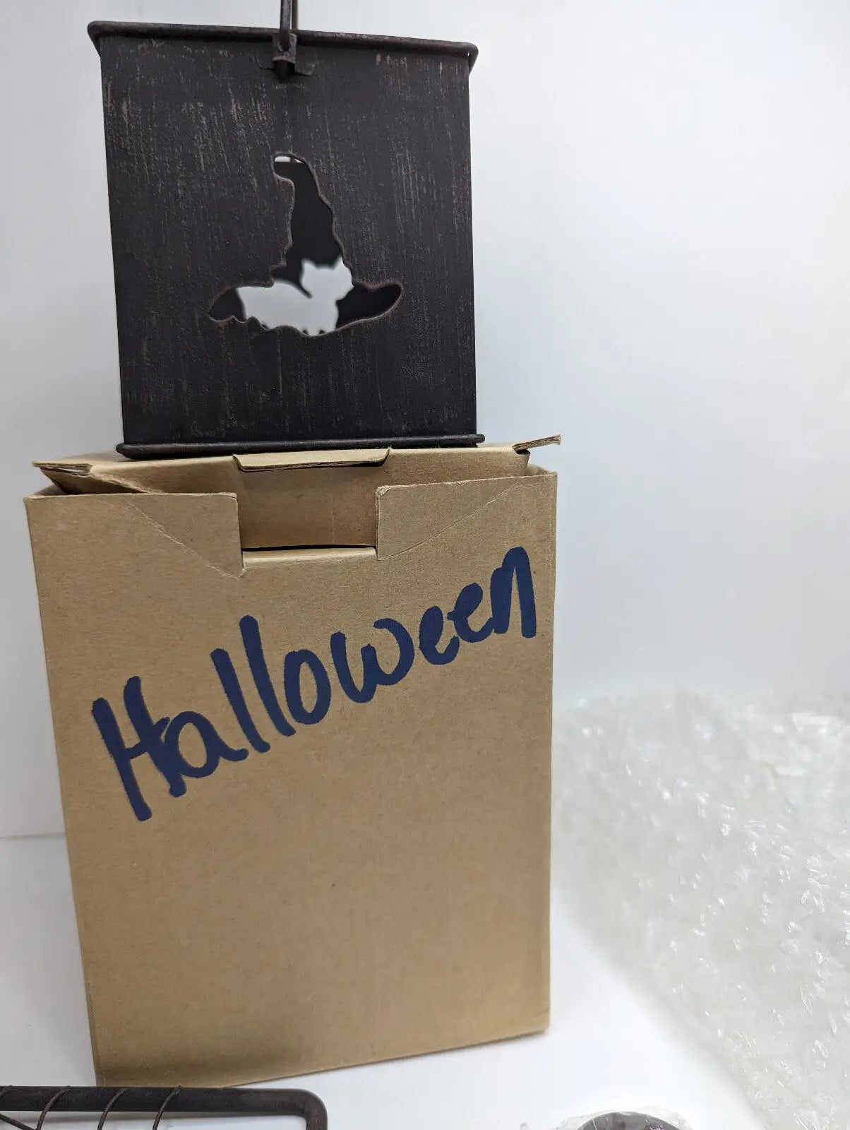 Gold Canyon Halloween Peek-a-boo Hanging Lantern and Holder NIB - Other
