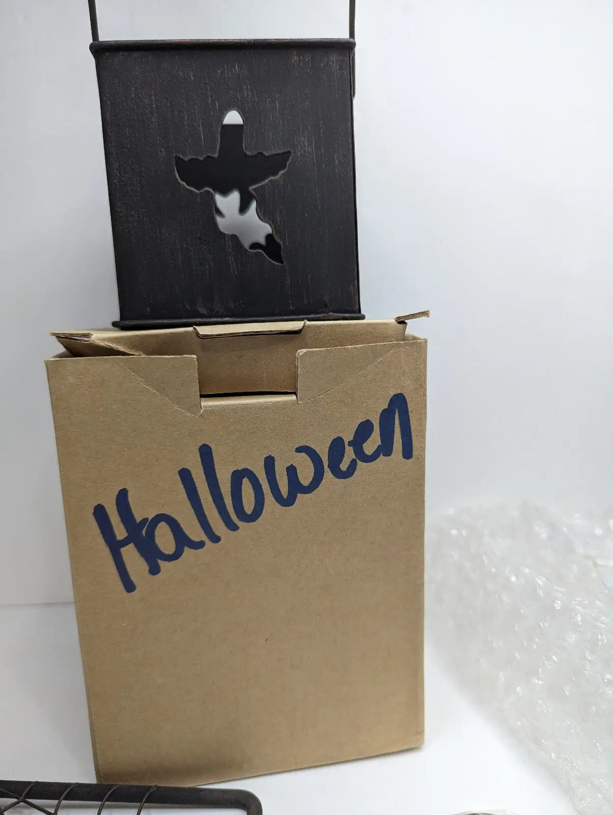 Gold Canyon Halloween Peek-a-boo Hanging Lantern and Holder NIB - Other