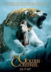 Fierce polar bear in golden armor roaring for San Diego Comic Con promo card