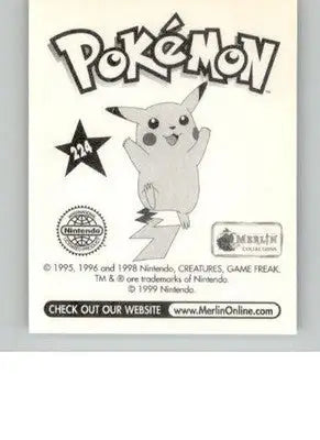 Golem - 1999 Merlin Pokemon Stickers - #224 - Non_sport - Pokémon Card Single