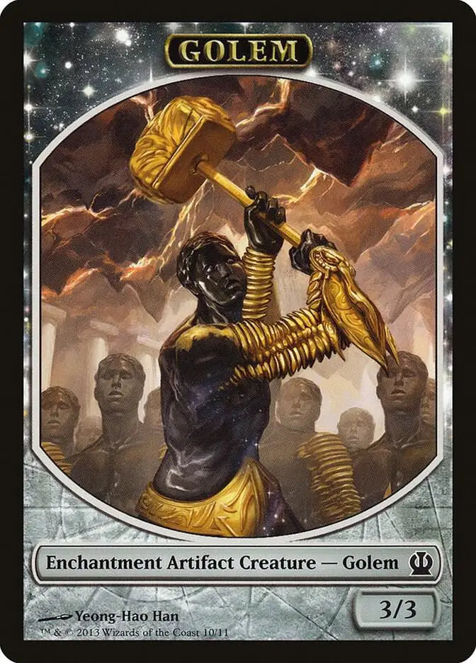 Golem Token - Theros - 10 - NM Magic: The Gathering - Magic Card Single