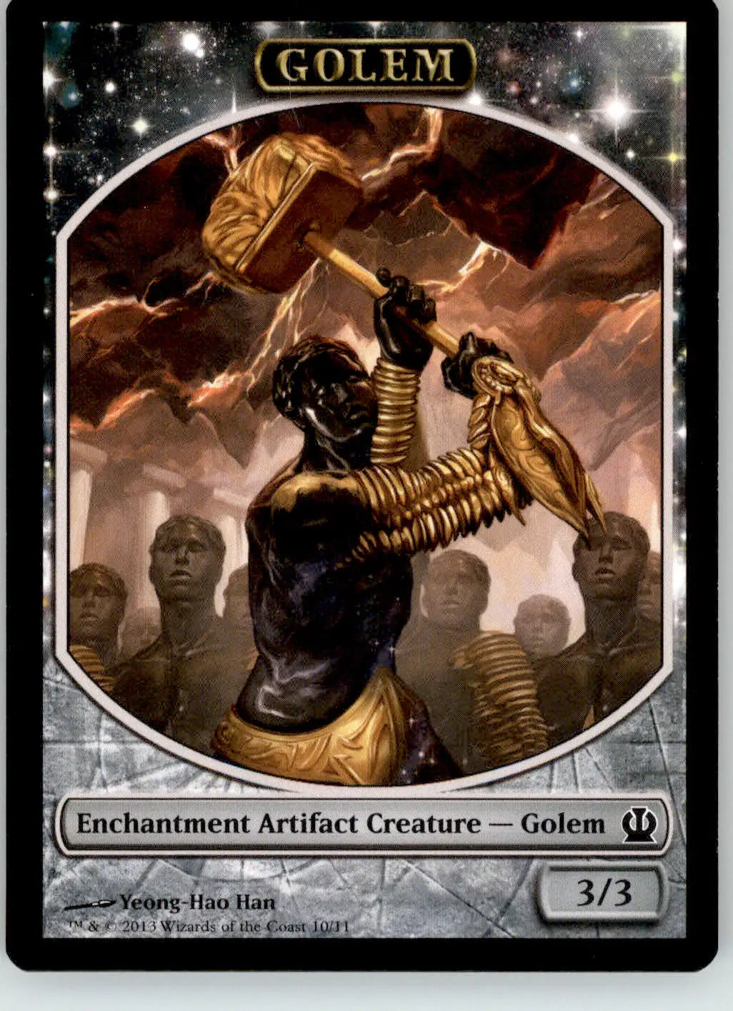 Golem Token - Theros - 10 - NM Magic: The Gathering - Magic Card Single