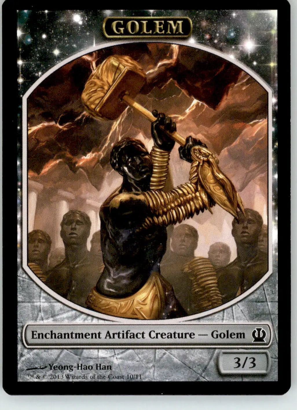 Golem Token - Theros - 10 - NM Magic: The Gathering - Magic Card Single