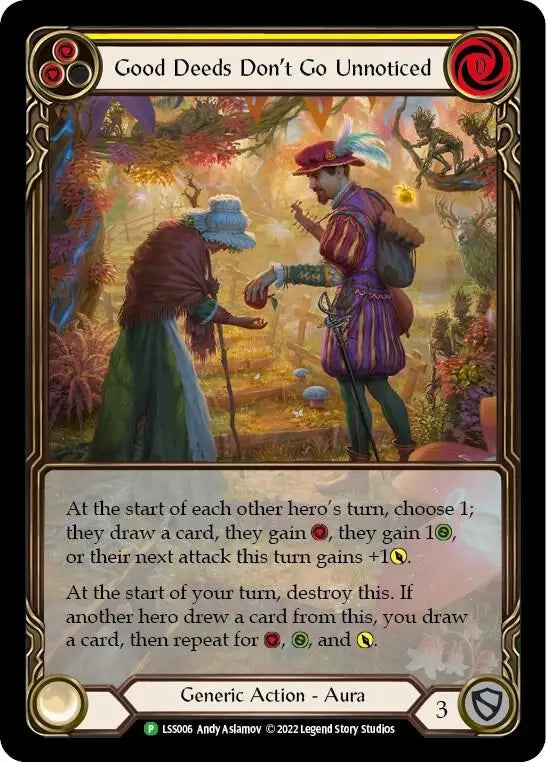 Good Deeds Don’t Go Unnoticed - Promo Cards - LSS006 - Rainbow Foil NM - TCG Card Single