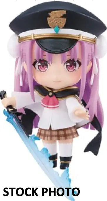 Anime-style figurine with sword from Good Smile Company Heaven Burns Red Nendoroid Tama Kunimi