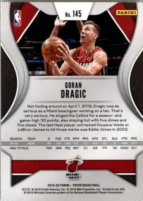 Goran Dragic - 2019-20 Panini Prizm - #145 - Basketball - Basketball Card Single