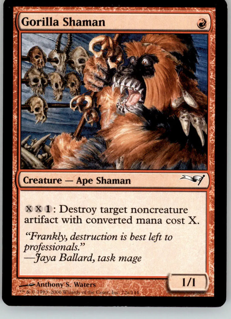 Gorilla Shaman - Coldsnap Theme Deck Reprints - 72A - HP Magic: The Gathering - Magic Card Single