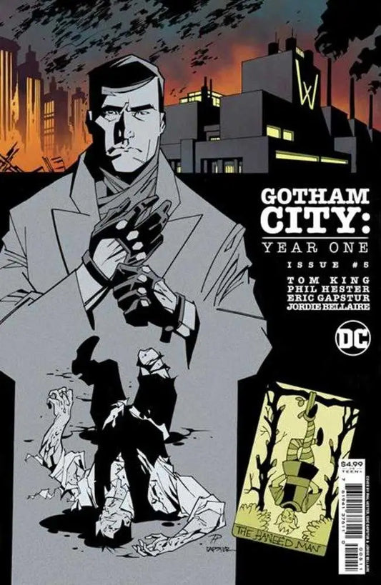 Gotham City Year One #5 cover featuring noir man in trench coat, perfect for trading cards